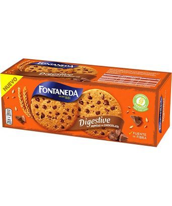 Fontaneda Digestive biscuits with chocolate chips 338 gr.