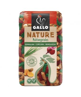 Multigrain Macaroni Gallo Nature 400 gr.Hélices Multivegetab