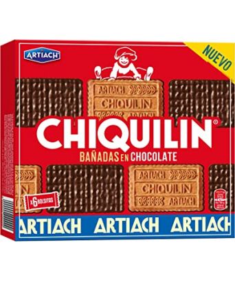 Galletas bañadas en chocolate Chiquilín 200 gr.