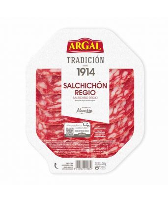 Salchichón Regio Argal al plato 75 gr.