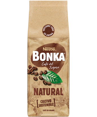 Café Natural en grano Bonka 1 kg.
