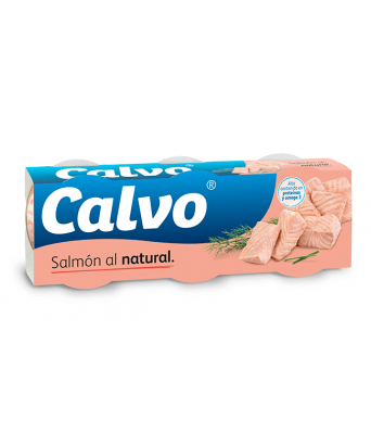 Salmon al natural Calvo 3 ud. 335 gr.