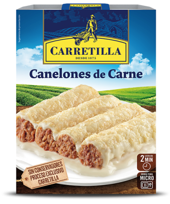 Canelones de carne Carretilla 375 gr.