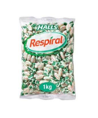 Eucalyptus menthol candies Respiral Halls 1 kg