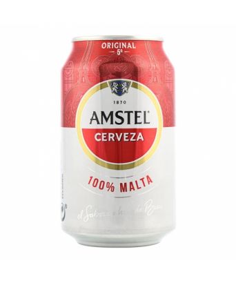 Amstel beer 33 cl .