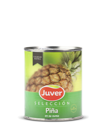 Pineapple slices in their juice Juver 840 gr.