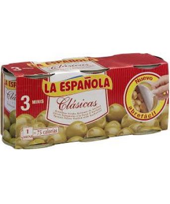 Anchovy stuffed olives from La Española Pack 3 ud.