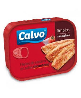Filetes de sardinas en salsa picantona Calvo 70 gr.