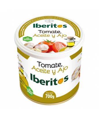 Iberitos huile extra vierge, ail et tomate 700 gr.