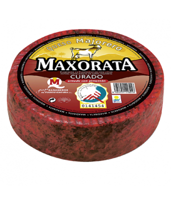 Majorero Ziegenkäse mit Paprika Maxorata 1 kg.
