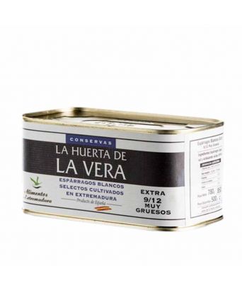 Extra thick white asparagus La Huerta de la Vera 500 gr.