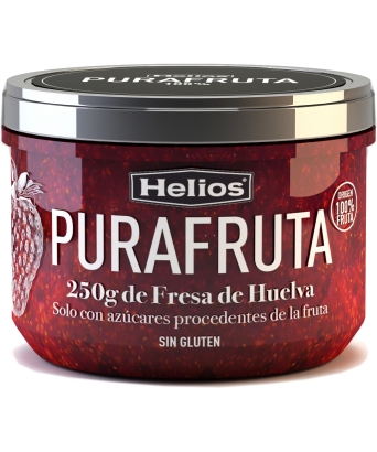Mermelada de fresas de Huelva Purafruta Helios 250 gr.