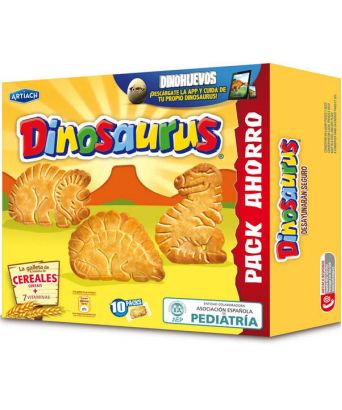 Cereal biscuits with vitamins without added sugar Dinosaurus Artiach 3