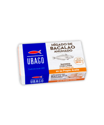 Ubago smoked cod liver 125 gr.