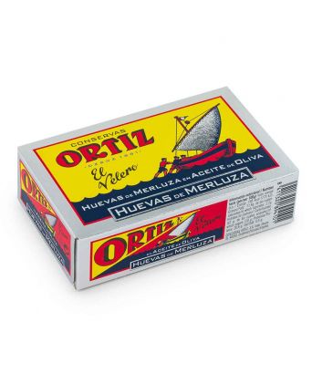 Huevas de merluza en aceite de oliva Ortiz 110 gr.