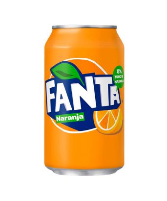 Fanta orange flavor 33 cl. 8 cans