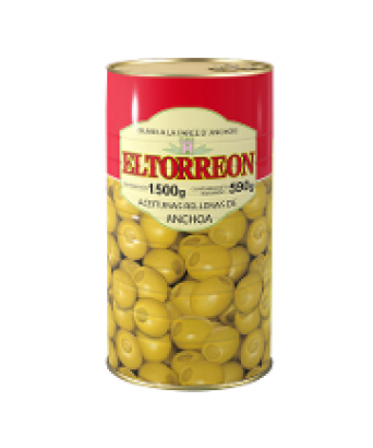 Anchovy stuffed olives of El Torreón 600 gr