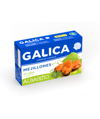 Mussels in wine Albariño sauce Galica 111 gr.