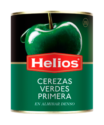Cerises vertes au sirop Helios 950 gr.