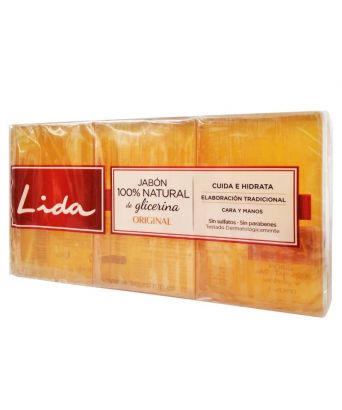Glycerin bar soap Lida 3 ud x 125 gr.