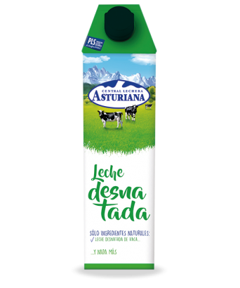 Leche semidesnatada Central Lechera Asturiana botella 1,5 l