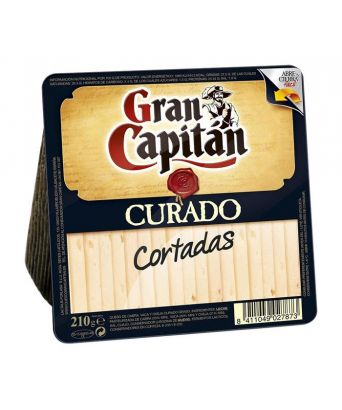 Cured cheese cut Gran Capitán 210 gr.