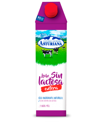 Whole milk without lactose Central Lechera Asturiana 1 l.