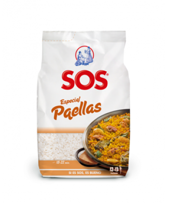 Riz rond spécial SOS paellas 1 kg.