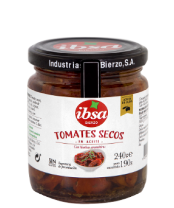 Getrocknete Tomaten in Olivenöl Ibsa 240 gr.