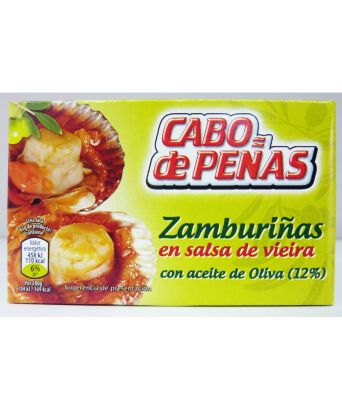 Zamburiñas en salsa de Vieira Cabo de Peñas 120 gr.
