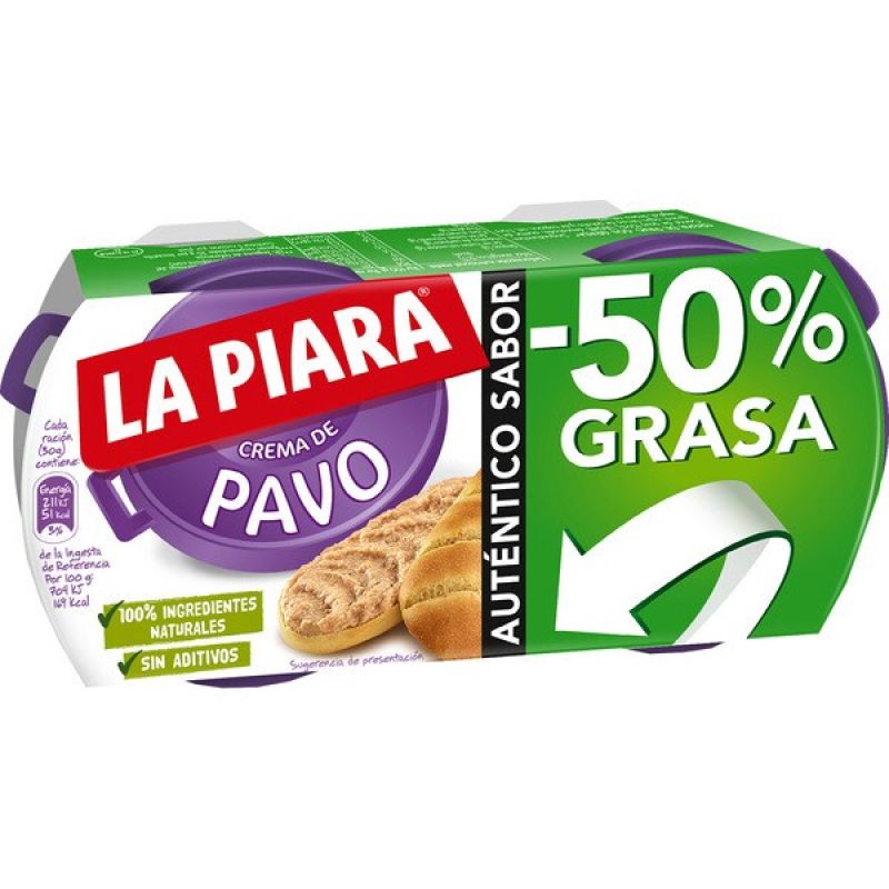 Türkei Pastete -50 % Fett La Piara 2 Stck. x 80 gr.