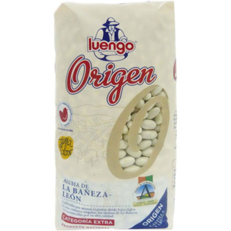 haricots blancs La Bañeza Origen Luengo  1 kg.