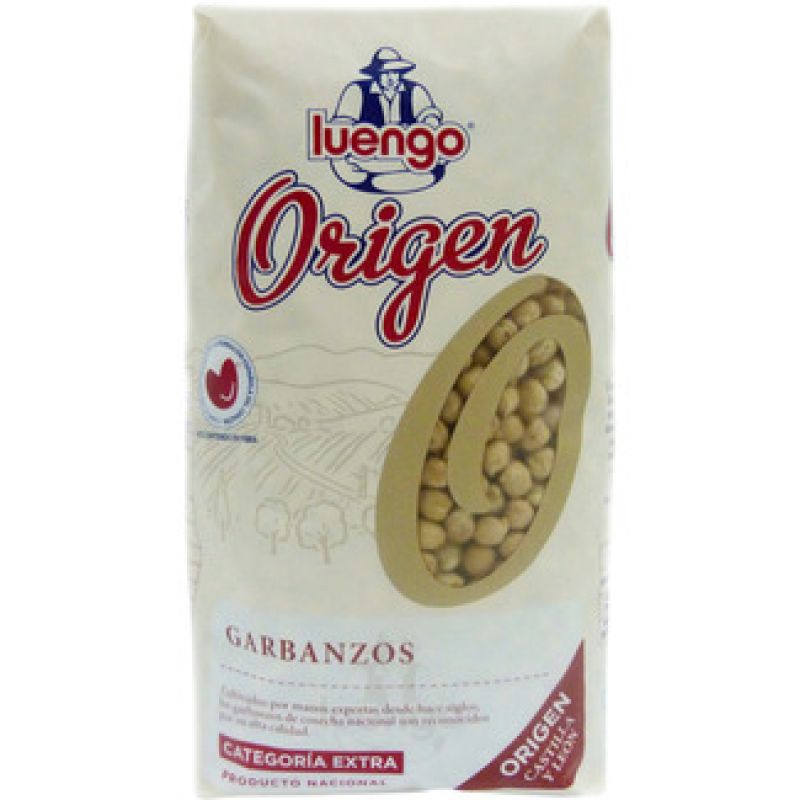 Kichererbsen Origen Luengo categoría extra 1 kg.