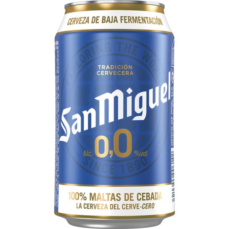 Cerveza sin alcohol San Miguel 33 cl.