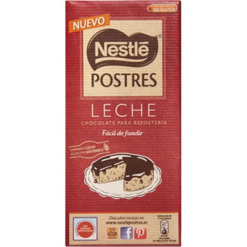 chocolate postres leche, 170g - El Jamón