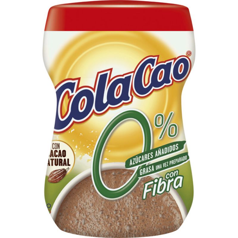 ColaCao 0% Azúcares añadidos con Fibra - 300g : : Alimentación y  bebidas