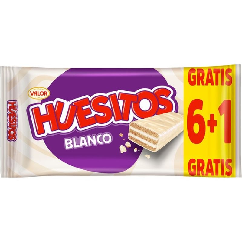 Huesitos avec le chocolat blanc candy bar 6 ud. x 20 gr.