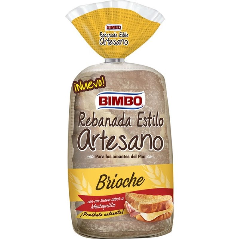 Bimbo Brot in Scheiben geschnitten Artisan Style Brioche 550 gr.