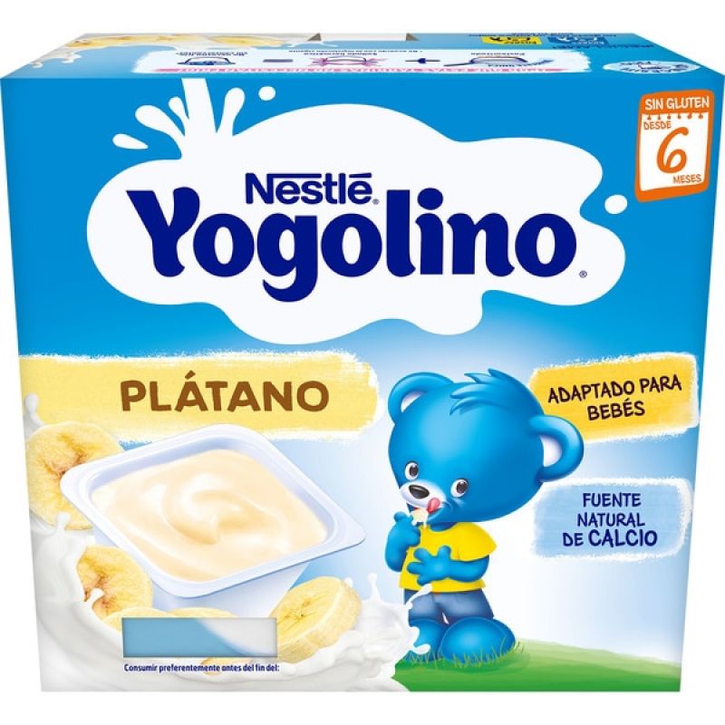 Yogolino Nestlé Bananenmilchdessert 4 Einheiten x 100 gr.