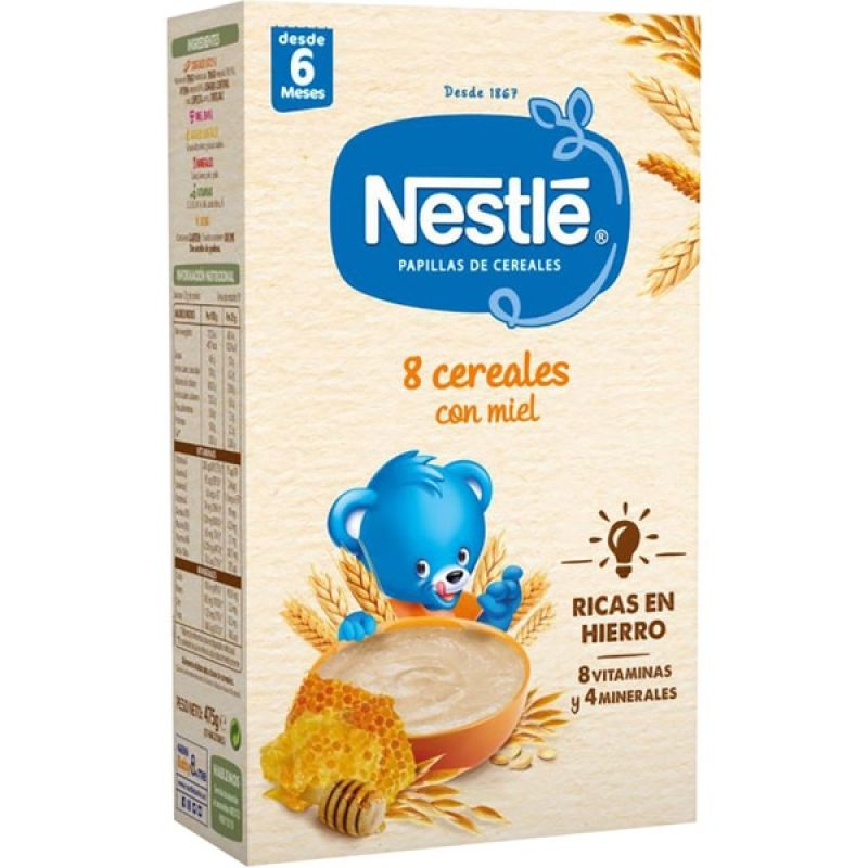 Brei 8 Getreide mit Honig Nestlé 475 gr.