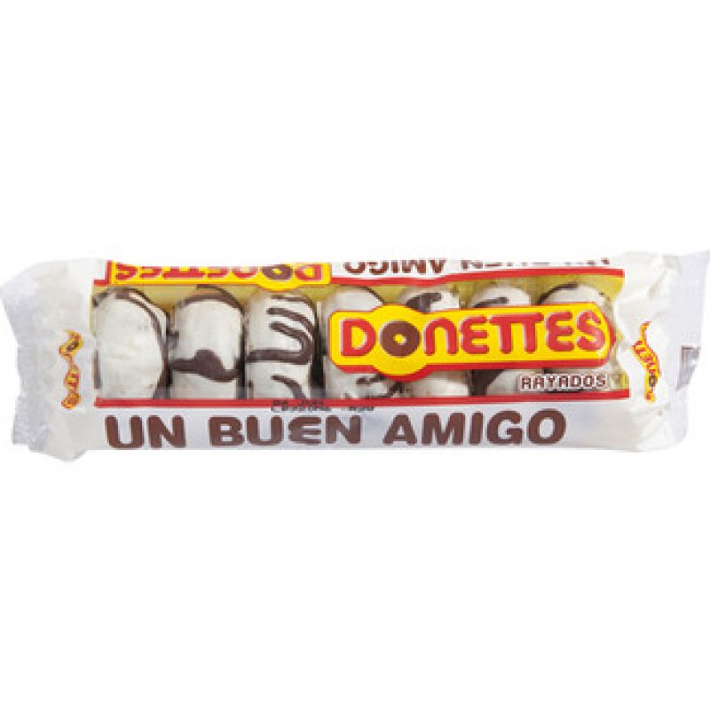 Donettes Blancos Rayados Donuts - Mayorista