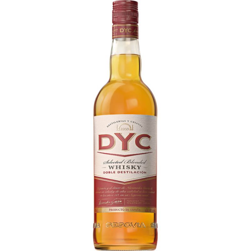Whisky DYC doble destilación 70 cl.
