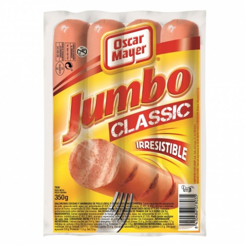Hot Dog Jumbo Classic Oscar Mayer 4 ud.