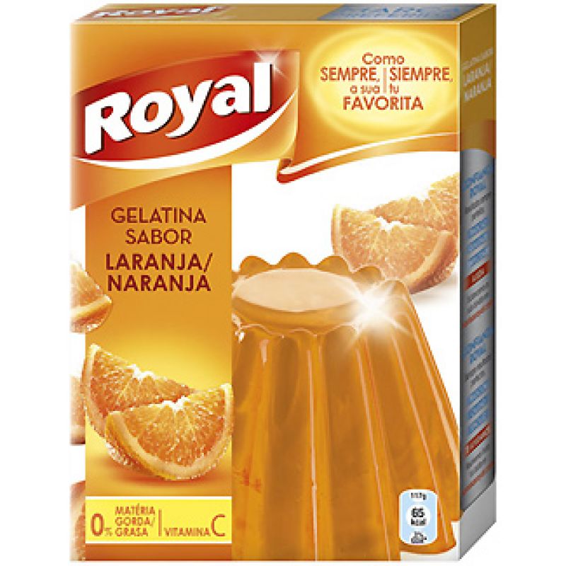 Gelatina Royal sabor naranja 170 gr.