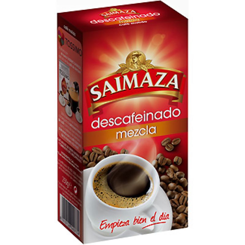 Café molido mezcla descafeinado Saimaza 250 gr.
