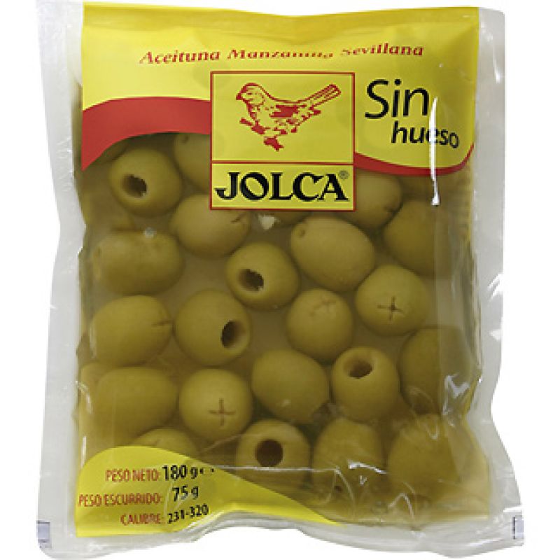 Pitted olives manzanilla Jolca 75 gr.