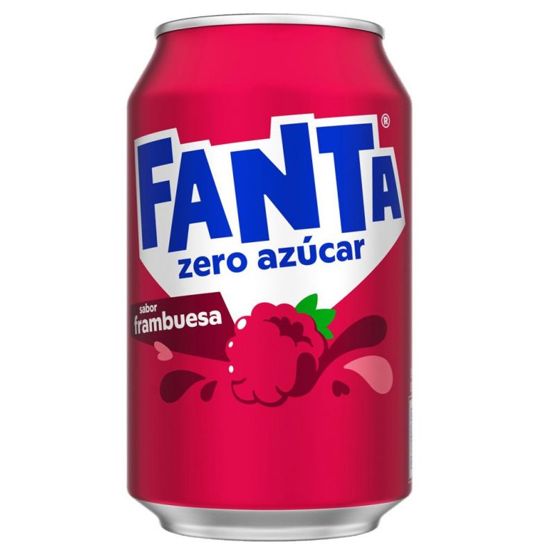 Fanta raspberry flavor without sugar 33 cl. x 8 cans