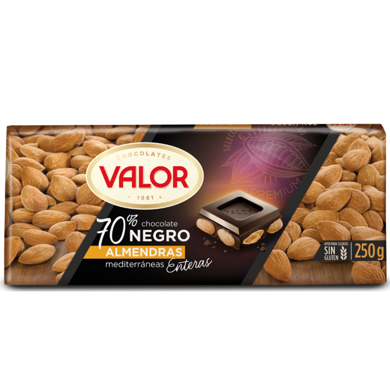 Chocolate 70% Cacao Valor 170 Gr