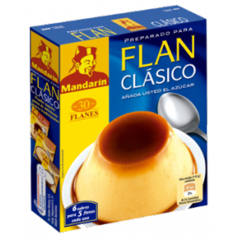 Flan classique Mandarin 30 gr.