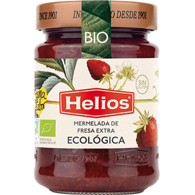 Erdbeermarmelade Ökologisch Helios 350 gr.